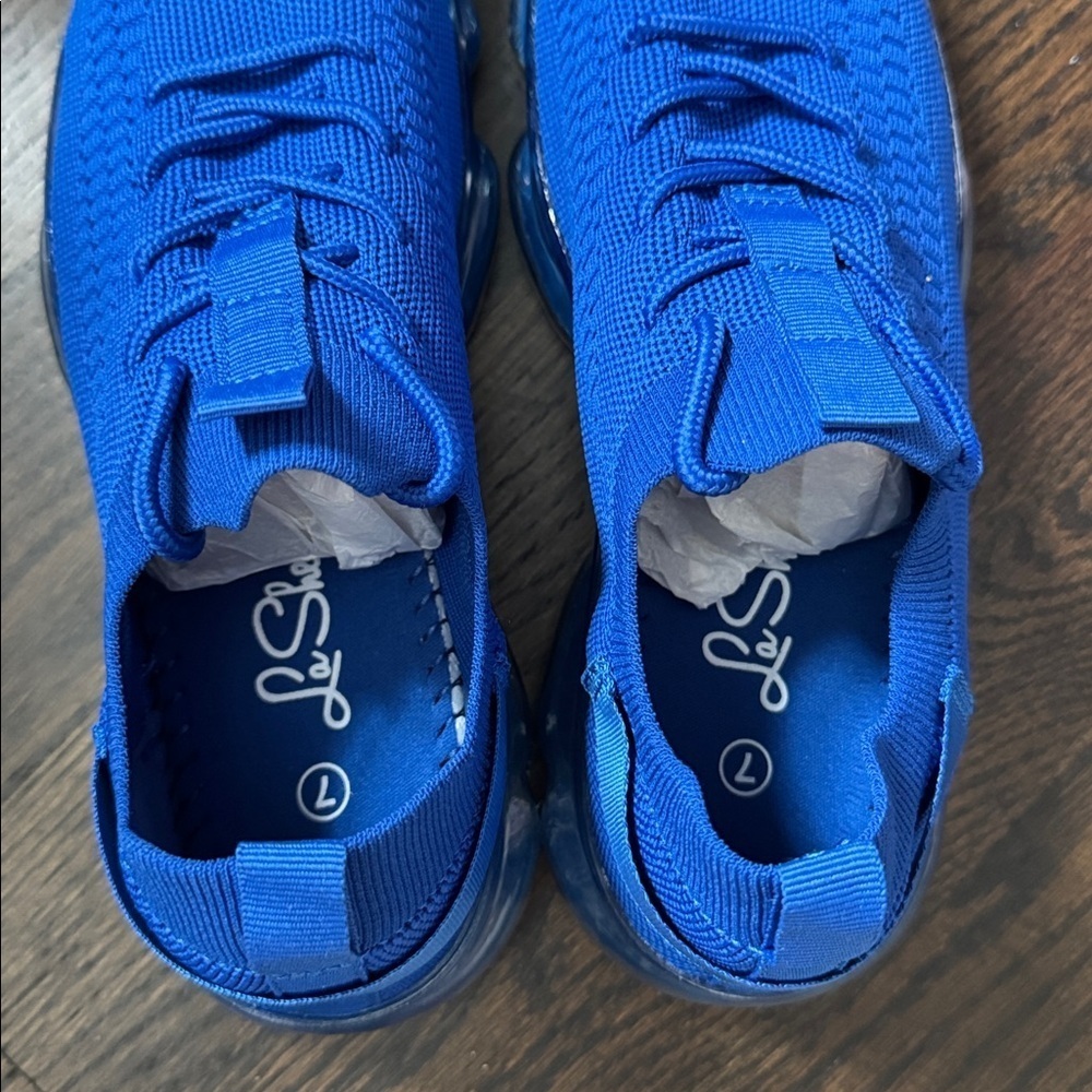 🔵 NEW! La Sheelah Stylish Blue Women's Shoes Fashion Sneakers Size 7 - Picture 7 of 8